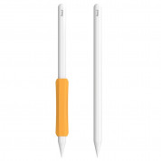 Stoyobe Apple Pencil Silicone Holder Grip Set (black, orange, white) 1