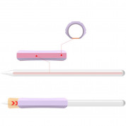 Stoyobe Apple Pencil Silicone Holder Grip for Apple Pencil, Apple Pencil 2 (white) 1