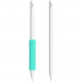 Stoyobe Apple Pencil Silicone Holder Grip Set - 3 броя силиконов грип за Apple Pencil, Apple Pencil 2 (бял, светлосин, зелен) 2
