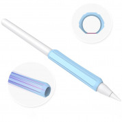 Stoyobe Apple Pencil Silicone Holder Grip Set - 3 броя силиконов грип за Apple Pencil, Apple Pencil 2 (черен, тъмносин, син) 3