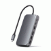 Satechi USB-C Multimedia Adapter M1 - мултифункционален USB-C хъб за свързване на допълнителна периферия за MacBook с M1 чип (тъмносив)  1