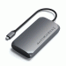 Satechi USB-C Multimedia Adapter M1 - мултифункционален USB-C хъб за свързване на допълнителна периферия за MacBook с M1 чип (тъмносив)  2