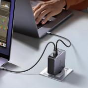 Ugreen Nexode GaN Fast Wall Charger 140W - захранване за ел. мрежа за лаптопи, смартфони и таблети с USB-A и 3xUSB-C изходи с технология за бързо зареждане и USB-C към USB-C кабел (черен) 8