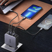 Ugreen Nexode GaN Fast Wall Charger 140W - захранване за ел. мрежа за лаптопи, смартфони и таблети с USB-A и 3xUSB-C изходи с технология за бързо зареждане и USB-C към USB-C кабел (черен) 9