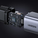 Ugreen GaN Fast Wall Charger 30W - захранване за ел. мрежа с USB-C изход с технология за бързо зареждане (черен)  2