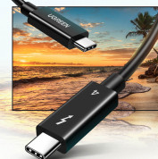 Ugreen Thunderbolt 4 Cable - USB-C към USB-C кабел с Thunderbolt 4 (80 см) (черен)  1