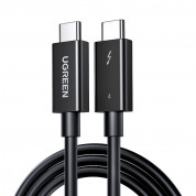 Ugreen Thunderbolt 4 Cable - USB-C към USB-C кабел с Thunderbolt 4 (80 см) (черен) 