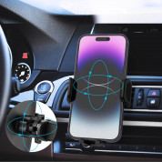 Choetech Air Vent Car Mount - поставка за радиатора на кола за смартфони с дисплеи до 7.2 инча (черен) 3