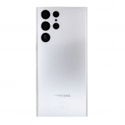 Samsung Back Cover - оригинален резервен заден капак за Samsung Galaxy S22 Ultra (бял)