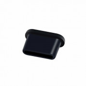 USB-C Dust Plug - силиконова тапа против прах за устройства с USB-C порт (черна)