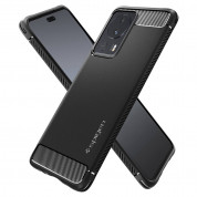 Spigen Rugged Armor Case - тънък качествен силиконов (TPU) калъф за Xiaomi 13 Lite (черен) 5