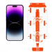 Mobile Origin Screen Guard Tempered Glass 2 Pack - 2 броя калени стъклени защитни покрития за дисплея на iPhone 14 Pro (прозрачен) 8