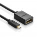 Ugreen HDMI to micro HDMI Adapter 4K 60Hz - адаптер мъжко microHDMI към женско HDMI (черен) 4
