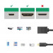 Ugreen HDMI to micro HDMI Adapter 4K 60Hz - адаптер мъжко microHDMI към женско HDMI (черен) 10
