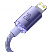 Baseus Crystal Shine USB-C to Lightning Cable PD 20W (CAJY000205) (120 cm) (purple) 4