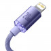 Baseus Crystal Shine USB-C to Lightning Cable PD 20W (CAJY000205) - USB-C към Lightning кабел за Apple устройства с Lightning порт (120 см) (лилав) 5