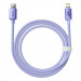 Baseus Crystal Shine USB-C to Lightning Cable PD 20W (CAJY000205) - USB-C към Lightning кабел за Apple устройства с Lightning порт (120 см) (лилав) 4