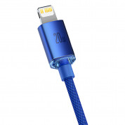 Baseus Crystal Shine USB-C to Lightning Cable PD 20W (CAJY000203) - USB-C към Lightning кабел за Apple устройства с Lightning порт (120 см) (тъмносин) 2