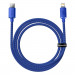 Baseus Crystal Shine USB-C to Lightning Cable PD 20W (CAJY000203) - USB-C към Lightning кабел за Apple устройства с Lightning порт (120 см) (тъмносин) 4