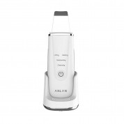 Anlan Ultrasonic Skin Scrubber With Charging Station (white) 2