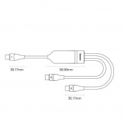 Baseus Flash Series One For Two 2in1 100W Fast Charging USB-C Cable (CASS060001) - здрав USB-C кабел с бързо зареждане за две устройства с USB-C порт (150 см) (черен) 13