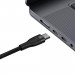 Baseus Flash Series One For Two 2in1 100W Fast Charging USB-C Cable (CASS060001) - здрав USB-C кабел с бързо зареждане за две устройства с USB-C порт (150 см) (черен) 4
