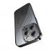 Baseus Glitter MagSafe Hybrid Protection Set - хибриден удароустойчив кейс с MagSafe и стъклено защитно покритие за дисплея на iPhone 14 Pro Max (черен-прозрачен) 5