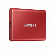 Samsung Portable SSD T7 500GB USB 3.2 - преносим външен SSD диск 500GB (червен)	 3