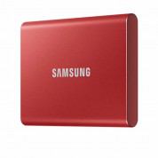 Samsung Portable SSD T7 500GB USB 3.2 - преносим външен SSD диск 500GB (червен)	 2