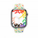 Apple Watch Pride Edition Sport Band - оригинална силиконова каишка за Apple Watch 38мм, 40мм, 41мм (бял-шарен)  2