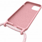 Artwizz HangOn Silicone Case - силиконов (TPU) калъфс с връзка за носене за iPhone 12, iPhone 12 Pro (розов)  7