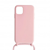 Artwizz HangOn Silicone Case - силиконов (TPU) калъфс с връзка за носене за iPhone 12, iPhone 12 Pro (розов)  4