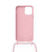 Artwizz HangOn Silicone Case - силиконов (TPU) калъфс с връзка за носене за iPhone 12, iPhone 12 Pro (розов)  5
