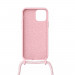 Artwizz HangOn Silicone Case - силиконов (TPU) калъфс с връзка за носене за iPhone 12, iPhone 12 Pro (розов)  6