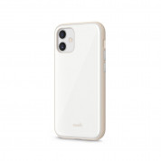 Moshi iGlaze Slim Hardshell SnapTo Case - хибриден удароустойчив кейс за iPhone 12 mini (бял) 2