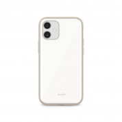 Moshi iGlaze Slim Hardshell SnapTo Case - хибриден удароустойчив кейс за iPhone 12 mini (бял) 1