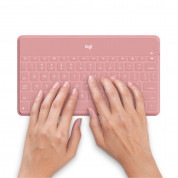 Logitech Keys-To-Go Ultrathin Bluetooth Keyboard UK - безжична клавиатура за компютри и мобилни устройства (розов) 2