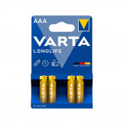 Varta Longlife AAA - комплект 4 броя устойчиви алкални батерии