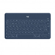 Logitech Keys-To-Go Ultrathin Bluetooth Keyboard UK - безжична клавиатура за компютри и мобилни устройства (син)