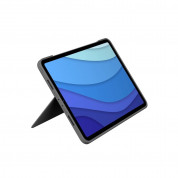 Logitech Combo Touch UK - безжична клавиатура с тракпад и отделящ се кейс с поставка за iPad Pro 11 M2 (2022), iPad Pro 11 M1 (2021), iPad Pro 11 (2020), iPad Pro 11 (2018) (сив) 2