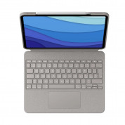 Logitech Combo Touch UK - безжична клавиатура с тракпад и отделящ се кейс с поставка за iPad Pro 11 M2 (2022), iPad Pro 11 M1 (2021), iPad Pro 11 (2020), iPad Pro 11 (2018) (бежов) 1