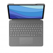 Logitech Combo Touch UK - безжична клавиатура с тракпад и отделящ се кейс с поставка за iPad Pro 12.9 M2 (2022), iPad Pro 12.9 M1 (2021) (сив) 1