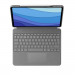 Logitech Combo Touch UK - безжична клавиатура с тракпад и отделящ се кейс с поставка за iPad Pro 12.9 M2 (2022), iPad Pro 12.9 M1 (2021) (сив) 2