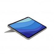 Logitech Combo Touch US - безжична клавиатура с тракпад и отделящ се кейс с поставка за iPad Pro 11 M2 (2022), iPad Pro 11 M1 (2021), iPad Pro 11 (2020), iPad Pro 11 (2018) (бежов) 2