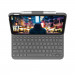 Logitech Slim Keyboard Folio UK - безжична клавиатура, кейс и поставка за iPad 10 (2022) (сив) 2