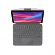Logitech Combo Touch UK - безжична клавиатура с тракпад и отделящ се кейс с поставка за iPad 10 (2022) (сив) 1