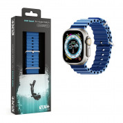 Next One H2O Silicone Band - силиконова каишка за Apple Watch 42мм, 44мм, 45мм, Ultra 49мм (син) 6