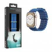Next One H2O Silicone Band - силиконова каишка за Apple Watch 42мм, 44мм, 45мм, Ultra 49мм (син) 5