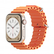 Next One H2O Silicone Band - силиконова каишка за Apple Watch 42мм, 44мм, 45мм, Ultra 49мм (оранжев) 1