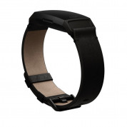 Fitbit Charge 4 Accessory Band Leather Small - кожена каишка от естествена кожа за Fitbit Versa (черен)  1